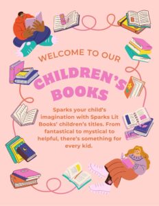 Pink Orange Green Colorful Book Club Flyer